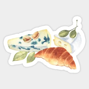 Blue cheese and croissant Sticker